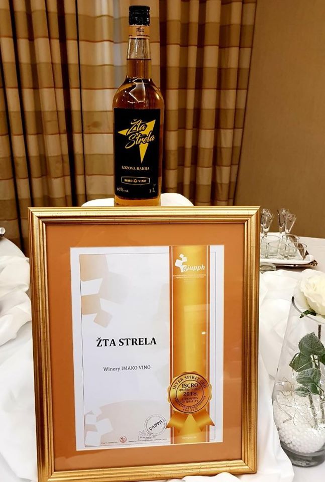 Ракијата Ж’та Стрела ја освои најпрестижната награда “Шампион на квалитет“ на ISCRO 2018